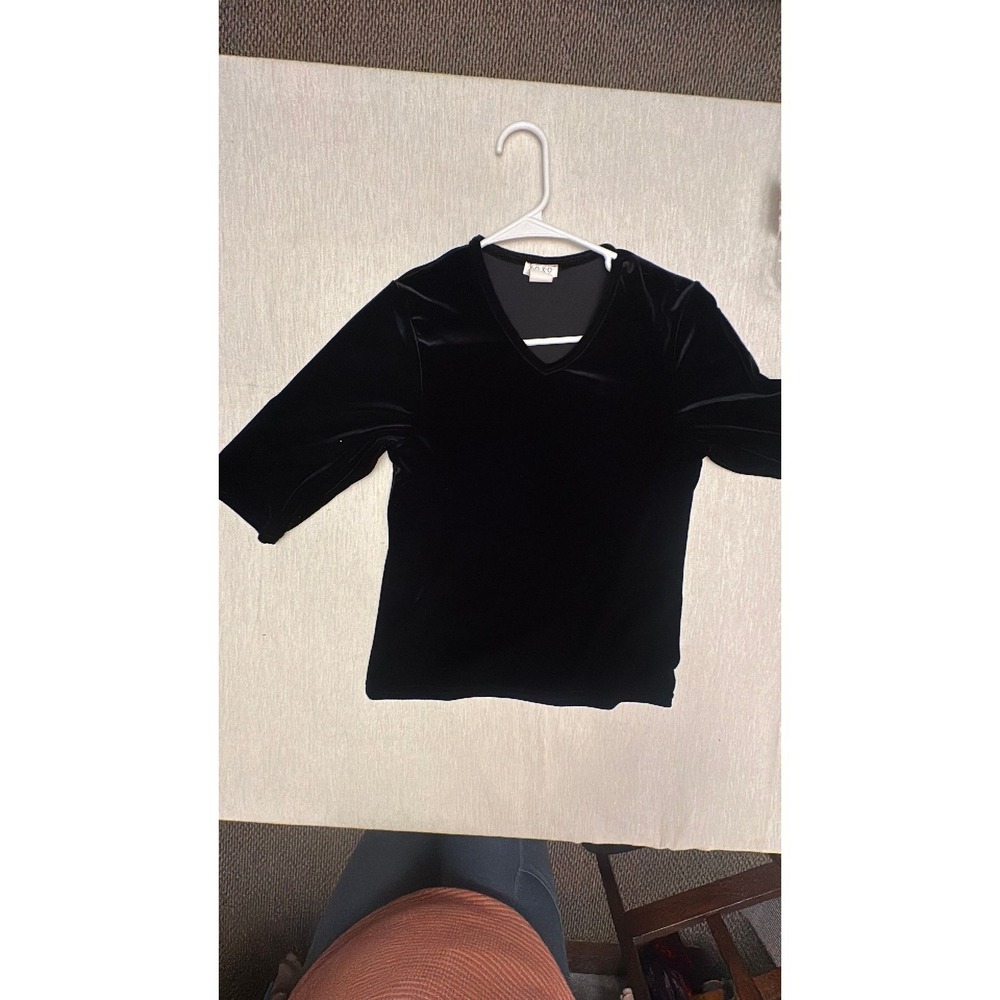 Y2K XOXO velvet 3/4 sleeve